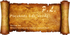 Poczkodi László névjegykártya
